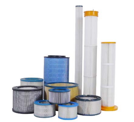 Industrial filter cartridge for air, water and oil filtration